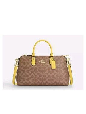 Coach Tan /Yellow Coach Georgia Satchel